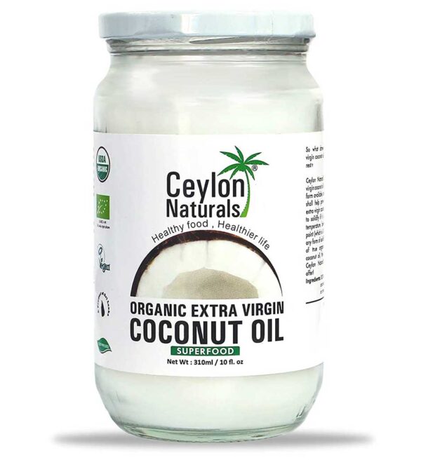 CEYLON NATURALS ORGANIC EXTRA VIRGIN COCONUT OIL 310ML