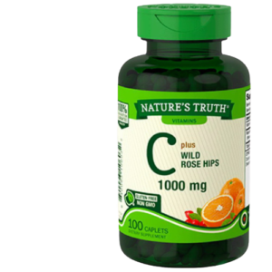 Nature’s Truth Vitamin C 1000mg With Rose Hips 100 Caplets