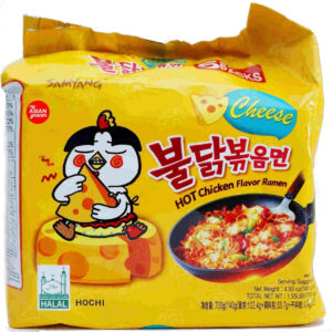 Ramen Samyang Hot Chicken Noodles cheese (korea) 5 Pack