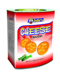 Julie’s Biscuits Cheese Crackers tin 700gm