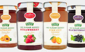 The range of jams contain 90% less sugar and 30% fewer calories than ordinary jams. The range is currently stocked in Tesco, Sainsbury’s, Morrisons and Waitrose.