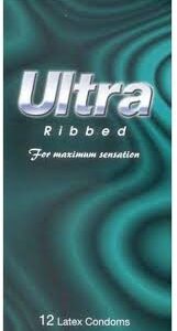 Ultra Ribbed Condoms Designed to Speed Her Up, With Performa Lubricant to Slow Him Down. Designed For an Intense Experience For You Both Helping Towards Mutual Climax. Ribs and Dots on the Outside to Speed Her Up, and Benzocaine Lube on the Inside to Slow Him Down. 12 Pieces