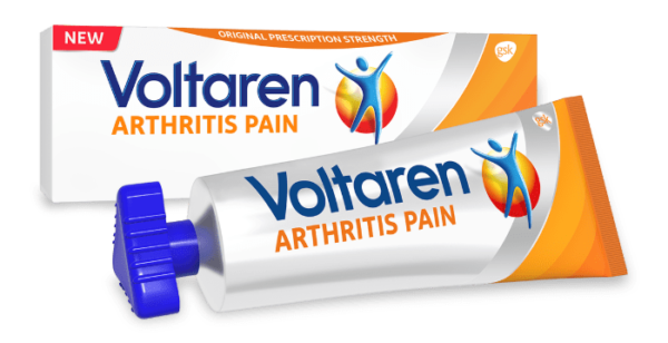 Voltaren Diclofenac Sodium Topical Arthritis Pain Relief Gel Tube - 3.5 oz